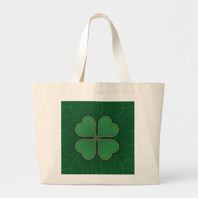 Lucky Shamrock Jumbo Tygkasse (Framsidan)