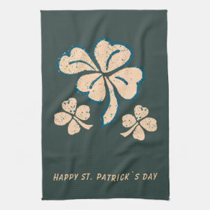 Lucky Shamrock Klöver Lycklig St. Patrick's Day Kökshandduk