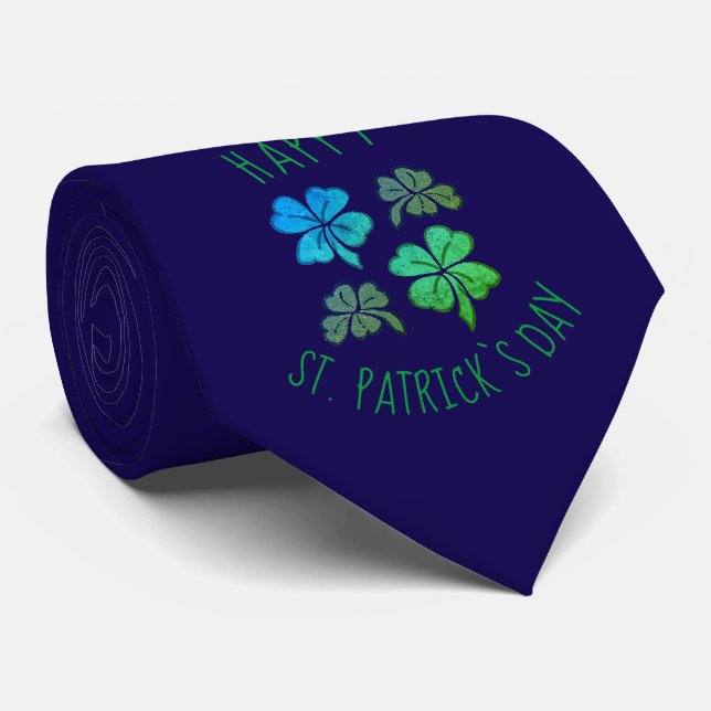 Lucky Shamrock Klöver Lycklig St. Patrick's day Slips (Rullad)