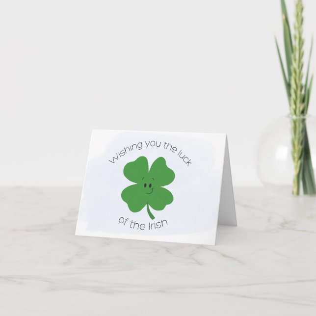 Lucky Shamrock Kort (Framsida)
