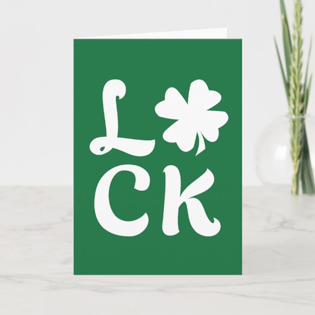 Lucky Shamrock Kort (Framsida)