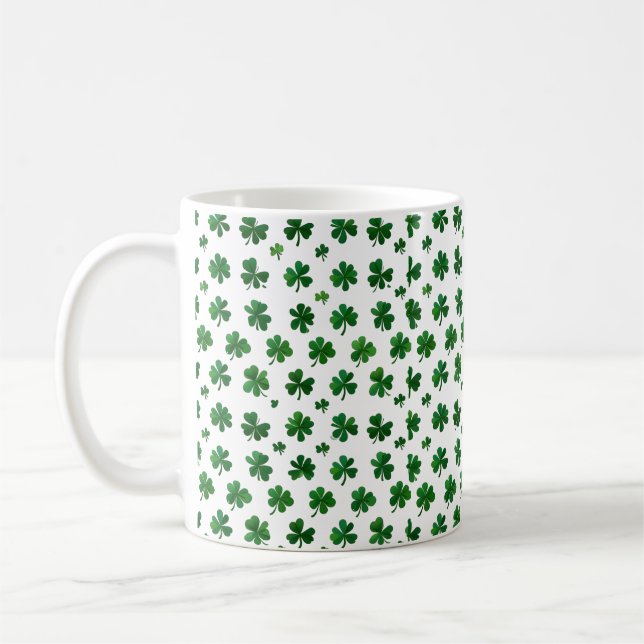 Lucky Shamrock Mugg | St. Patrick's Day Kopp (Vänster)