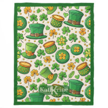 Lucky Shamrock Pot of Gold Irish Hat St Patricks 