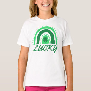 Lucky Shamrock Rainbow St Patrick's T Shirt