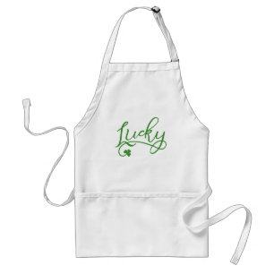 Lucky Shamrock St patricks day Förkläde