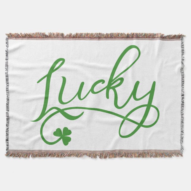 Lucky Shamrock St patricks day Irish Filt (Framsidan)