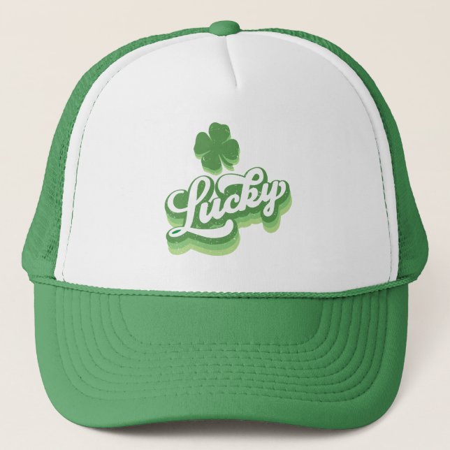 Lucky Shamrock St patrick's day Irish Keps (Framsida)