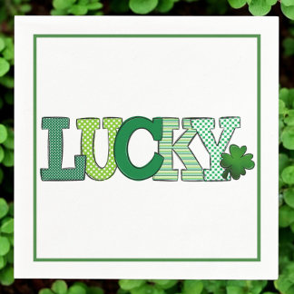 Lucky Shamrock St patrick's day Party Pappersservett
