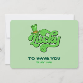 Lucky Shamrock St. Patrick's Day Platt Kort