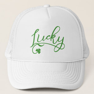 Lucky Shamrock St patricks day Truckerkeps