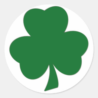 Lucky Shamrock Stickers Runt Klistermärke