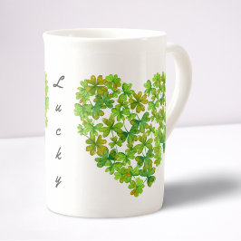 Lucky Shamrocks Benporslin Mugg
