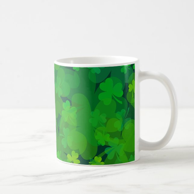 Lucky Shamrocks - Klöver överallt Kaffemugg (Höger)