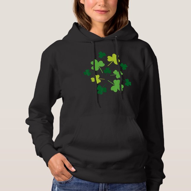 Lucky Shamrocks St. Patricks Day T Shirt (Framsida)