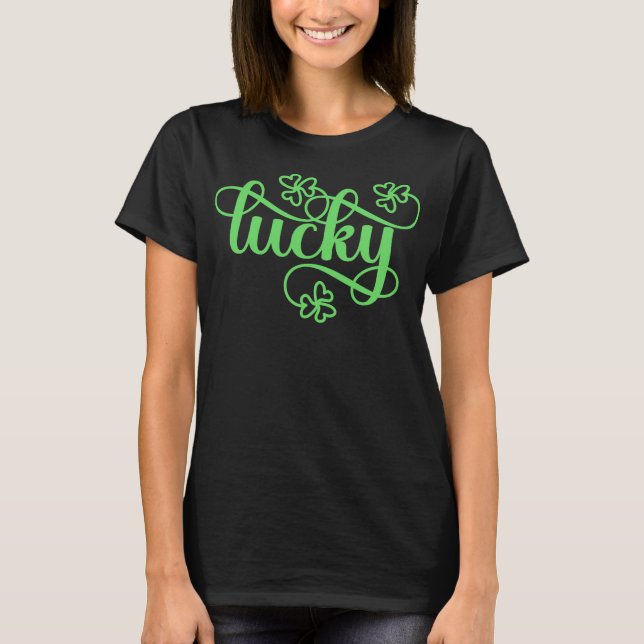 Lucky Shamrocks T Shirt (Framsida)