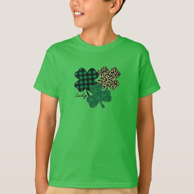 Lucky Shamrocks! T Shirt (Framsida)