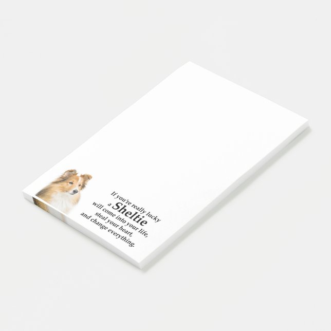 Lucky Sheltie Post-it Block (Vinklad)