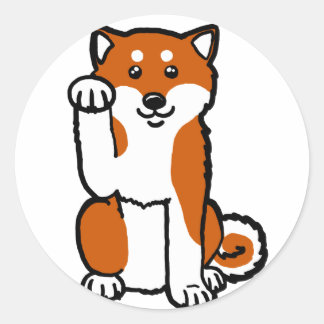 Lucky Shiba Runt Klistermärke