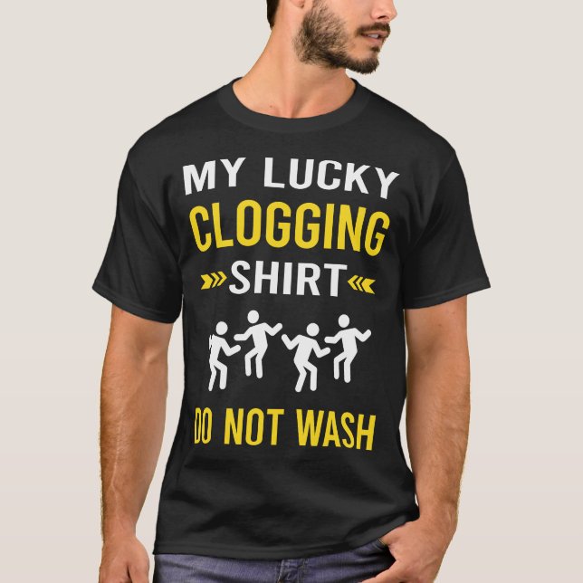 Lucky Shirt Clogg Clogger T Shirt (Framsida)