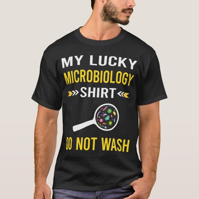 Lucky Shirt Microbiology Microbiolog T Shirt (Framsida)