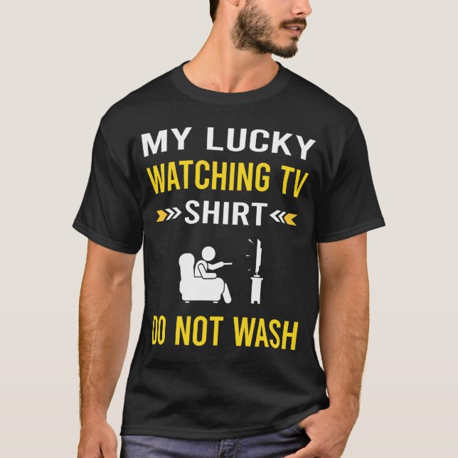Lucky Shirt Watching TV T (Framsida)