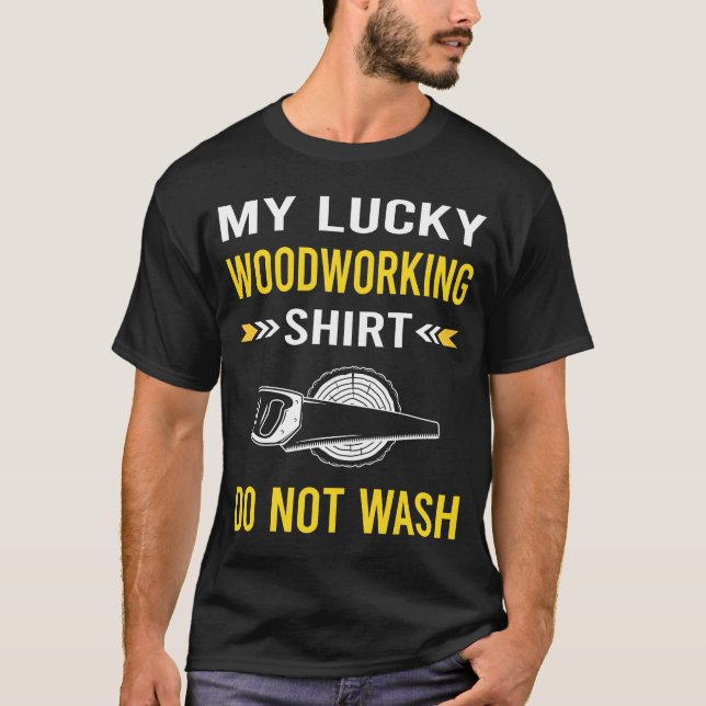 Lucky Shirt Woodworking Worker T (Framsida)