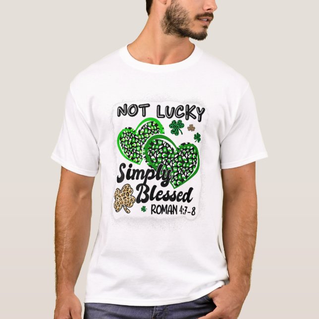 Lucky Simply Blessed St T Shirt (Framsida)