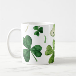 "Lucky Sips with St. Patrick's Shamrocks!" Kaffemugg