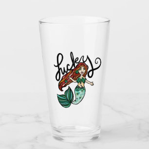 Lucky Sjöjungfru Shamrock Rödhårig Irish Sjöjungfr Glaskopp