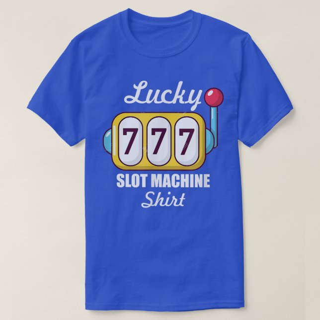 Lucky Slot Machine Casino Night Roulette  T Shirt (Design framsida)