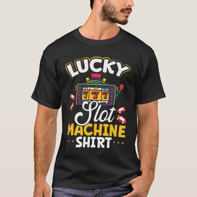 Lucky Slot Maskin T Shirt (Framsida)