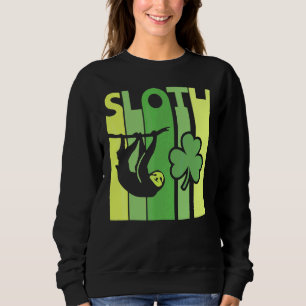Lucky Sloth St patrick's day Irish Vintage Retro S T Shirt