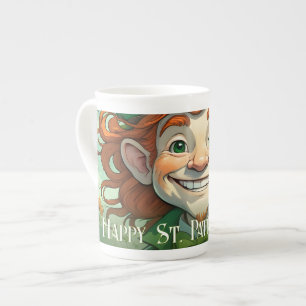 Lucky Smiles på St. Patrick's Day Benporslin Mugg