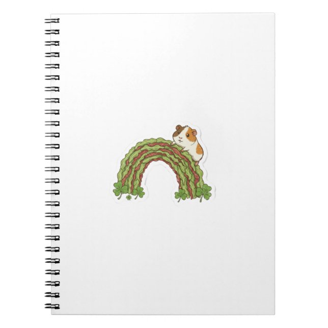 Lucky Snack Finder Guinea Pig St.Patrick's Day Anteckningsbok (Framsidan)