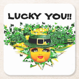 LUCKY SOL! UNDERLÄGG PAPPER KVADRAT