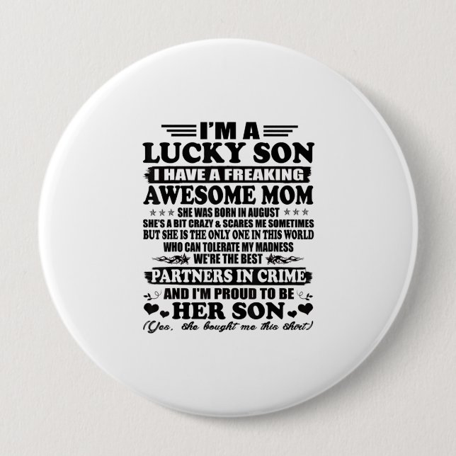Lucky Son har en Freaking Fantastisk Mamma Augus Knapp (Framsida)