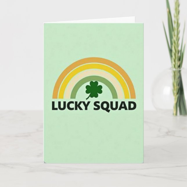 Lucky Squad Rainbow Card Kort (Framsida)