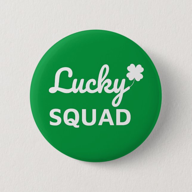Lucky Squad St. Patrick's Day Knapp (Framsida)