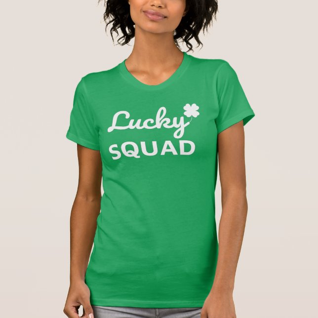 Lucky Squad St. Patrick's Day T Shirt (Framsida)