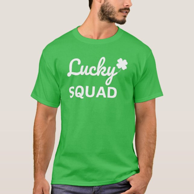 Lucky Squad St. Patrick's Day T Shirt (Framsida)