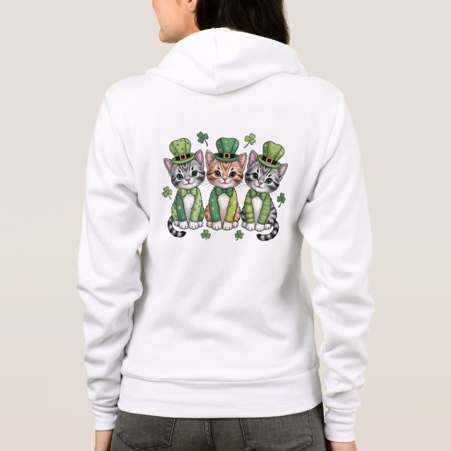 Lucky St. Patrick’s Day Kittens-47474 T Shirt (Baksida)