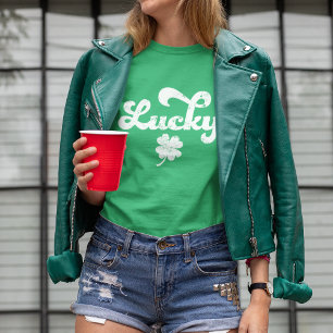 Lucky St patrick's day för Vintage T-shirt