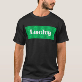 Lucky St. Patrick's Day Green Shamrock Pattern T Shirt