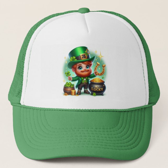 Lucky St patrick's day Leprechaun Keps (Framsida)