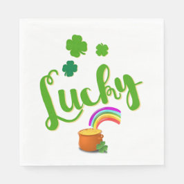 Lucky St. Patrick's Day Papper Napkins Pappersservett