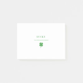 Lucky St. Patrick's Day Post-it Block