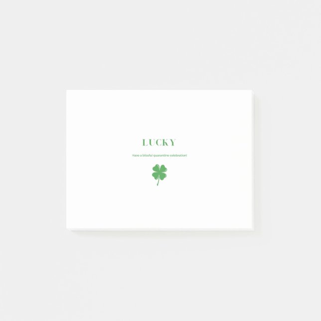 Lucky St. Patrick's Day Post-it Block (Framsida)