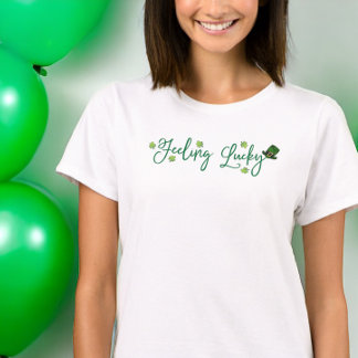Lucky St. Patrick's Day Shamrock Hat T Shirt