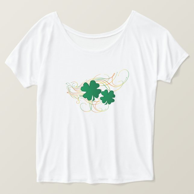 Lucky 🍀 St. Patrick's Day Shamrock Klöver Tröja (Design framsida)