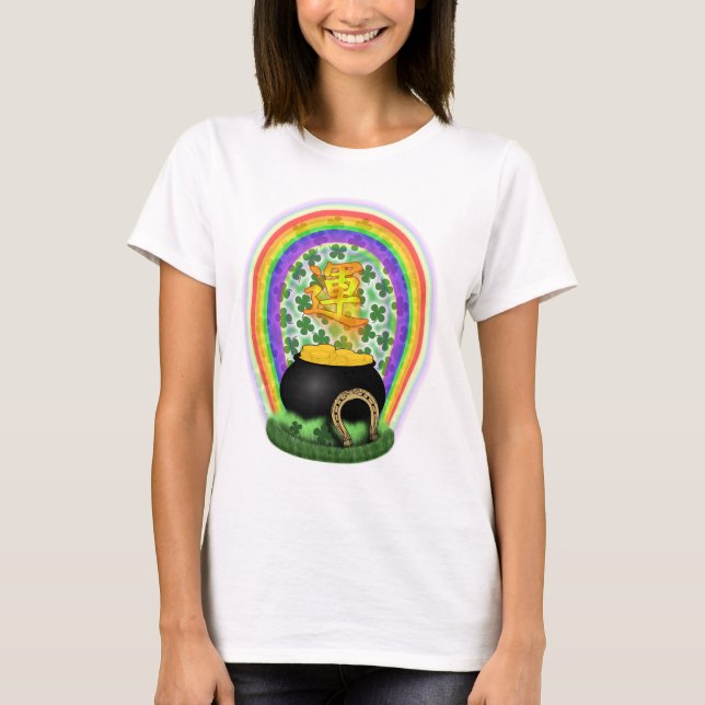 Lucky St patricks day Shirt T-shirt (Framsida)